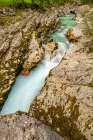 Slovenia, Triglav National Park, Soca River. Scenic with river in rocky gorge. Art Print